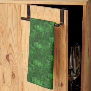 Decoratieve groene keukendoek theedoek