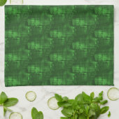 Decoratieve groene keukenhanddoek (Gevouwen)