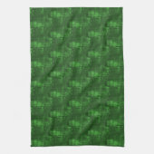 Decoratieve groene keukenhanddoek (Verticaal)