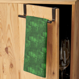 Decoratieve groene keukenhanddoek