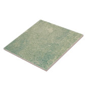 Decoratieve groene tegel tegeltje (Zijkant)