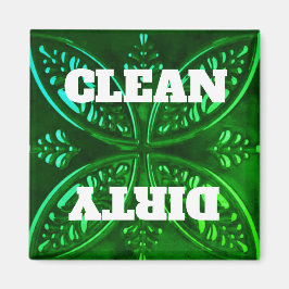 Decoratieve groene vaatwasser magneet