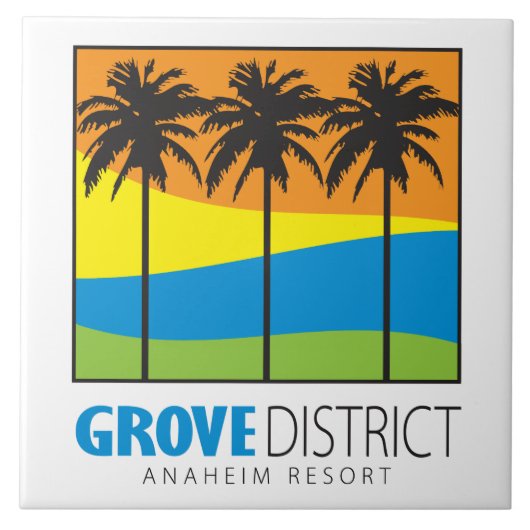 Decoratieve Grove District Tile - 6 x 6 Tegeltje (Voorkant)