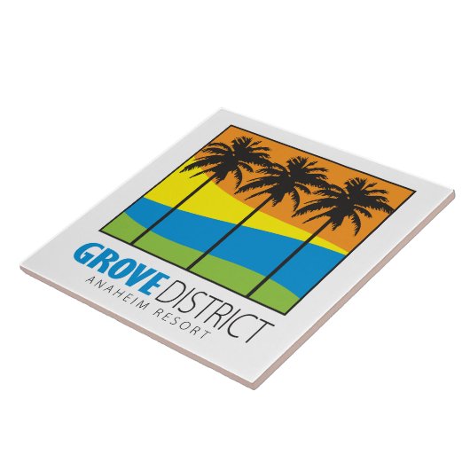 Decoratieve Grove District Tile - 6 x 6 Tegeltje (Zijkant)