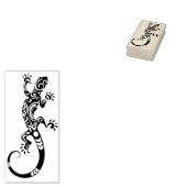 Decoratieve hagedis rubberstempel (Gestempeld)