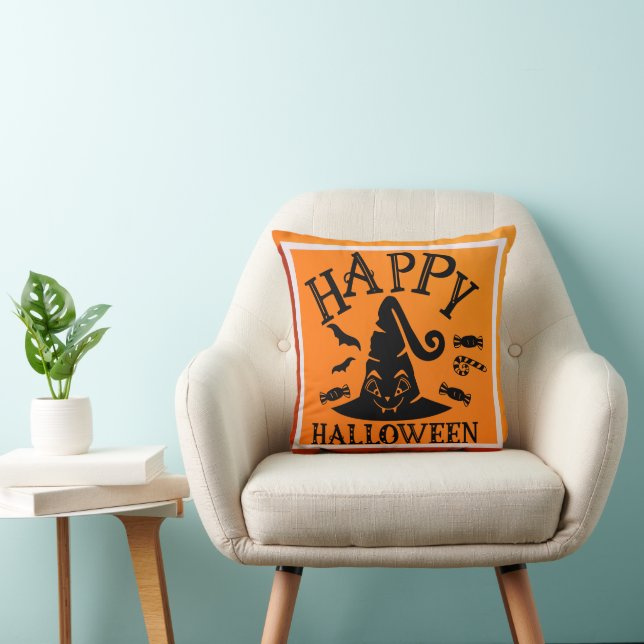  Decoratieve Halloween Heks Pet Enge Vleermuizen Kussen (Stoel)