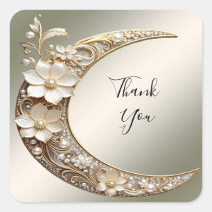 Decoratieve Halve Maan Frame Sticker