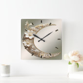Decoratieve Halvemaan Frame Wandklok (Huis)
