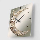 Decoratieve Halvemaan Frame Wandklok (Hoek)