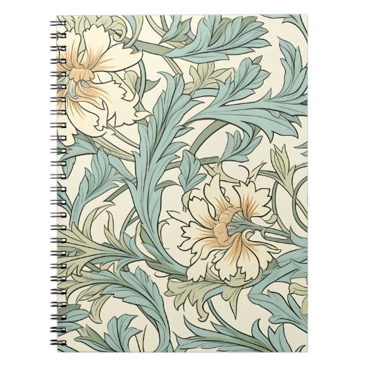 Decoratieve hand getekend rustieke botanische Mode Notitieboek (Voorkant)