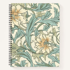  decoratieve hand getekende rustieke floral Ivoor Notitieboek