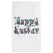 Decoratieve Happy Easter Typografie | Cadeautasje (Achterkant)