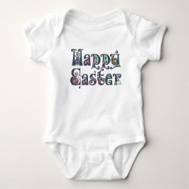 Decoratieve Happy Easter Typografie | kostuum Romper