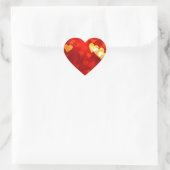 Decoratieve harten hart sticker (Tas)