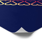 Decoratieve harten poster (Hoek)
