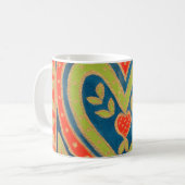 Decoratieve 'Heart' koffie-Mok Koffiemok (Voorkant links)