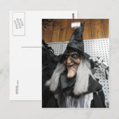 Decoratieve heks briefkaart (Voorkant / Achterkant)