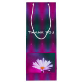 Decoratieve heldere kleur Dank u Wijn Cadeautas (Achterkant)