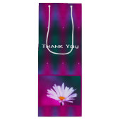 Decoratieve heldere kleur Dank u Wijn Cadeautas (Voorkant)