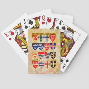 Decoratieve heraldry Patroonspeelkaarten Pokerkaarten