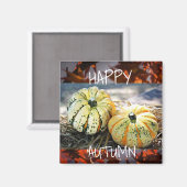 Decoratieve Herfst Happy Autumn koelkast Magnet (Voorkant / Achterkant)