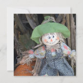 Decoratieve Herfst van de Scarecrow Harvest Party  Kaart (Voorkant)