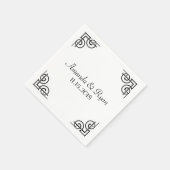 Decoratieve hoeken gepersonaliseerd servet (Hoek)