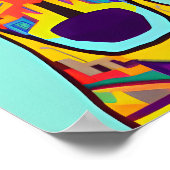 Decoratieve hond illustratie poster (Hoek)