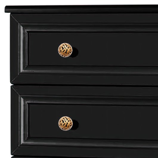 Decoratieve houten scrollwork orb keramische knop