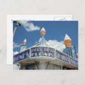 Decoratieve ijskCream-standaard Briefkaart (Voorkant / Achterkant)