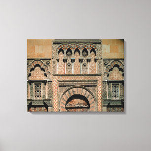 Decoratieve inrichting boven de deuropening canvas afdruk