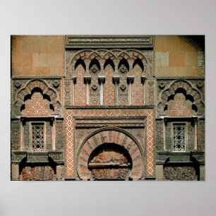 Decoratieve inrichting boven de deuropening poster