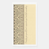 Decoratieve inspirerende scripttypografie servet (Voorkant)