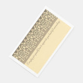 Decoratieve inspirerende scripttypografie servet (Hoek)