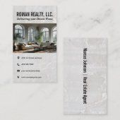 Decoratieve Interieur Woonkamer Visitekaartje (Voorkant / Achterkant)