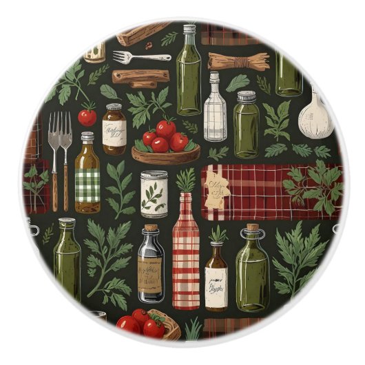 Decoratieve Italiaanse keramische knoppen (Voorkant)