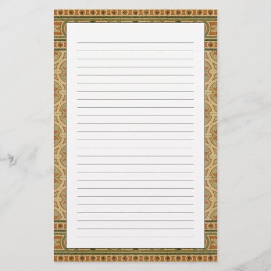 Decoratieve Italiaanse mozaïektegels van Visie Stu Briefpapier (Voorkant)