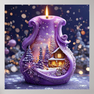 Decoratieve kaars poster