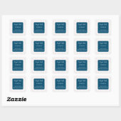 Decoratieve Kaarslabel Vierkante Sticker (Vel)