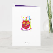 Decoratieve Kaleidoscoop Gelukkige Verjaardagskaar Kaart (Achterkant)