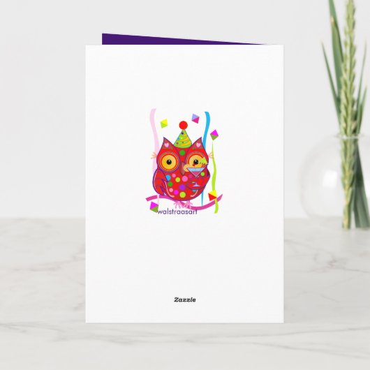 Decoratieve Kaleidoscoop Gelukkige Verjaardagskaar Kaart (Achterkant)