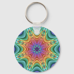 Decoratieve kaleidoscoop-sleutelhanger sleutelhanger