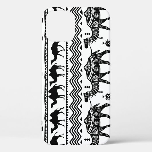 Decoratieve kamelen naadloos patroonontwerp Case-Mate iPhone case (Achterkant)