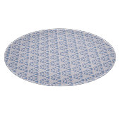 Decoratieve kanten driehoeken blauw wit snijplank (Hoek)