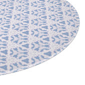 Decoratieve kanten driehoeken blauw wit snijplank (Hoek)