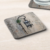 Decoratieve kasteellantaarn bier onderzetter (Linkerzijde)