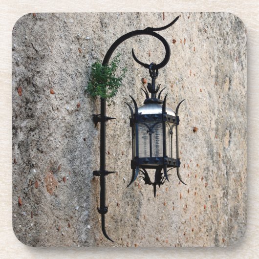 Decoratieve kasteellantaarn bier onderzetter (Voorkant)