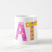 Decoratieve Kate bloemen en sterrenmok Koffiemok (Center)