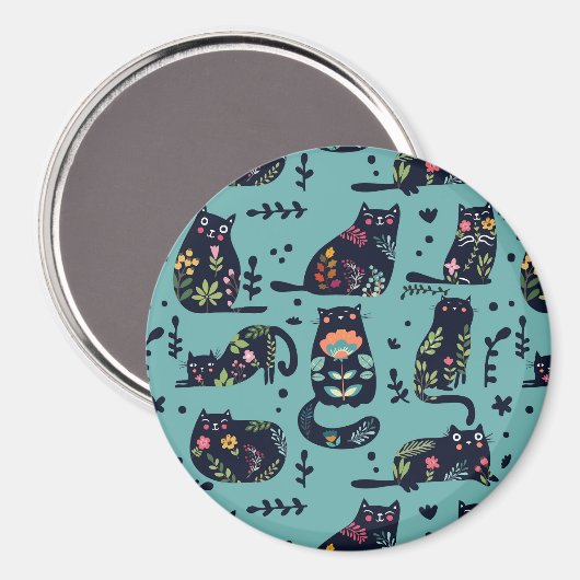 Decoratieve katten magneet (Voorkant / Achterkant)