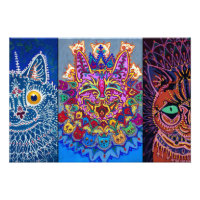 Decoratieve katten van Louis Wain